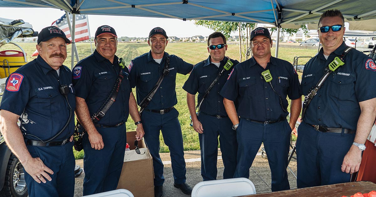 The firemen of Arlington Fire Station 17 serve the Viridian community.