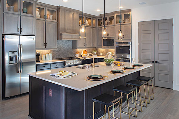 Kitchen island with plenty of room to gather around