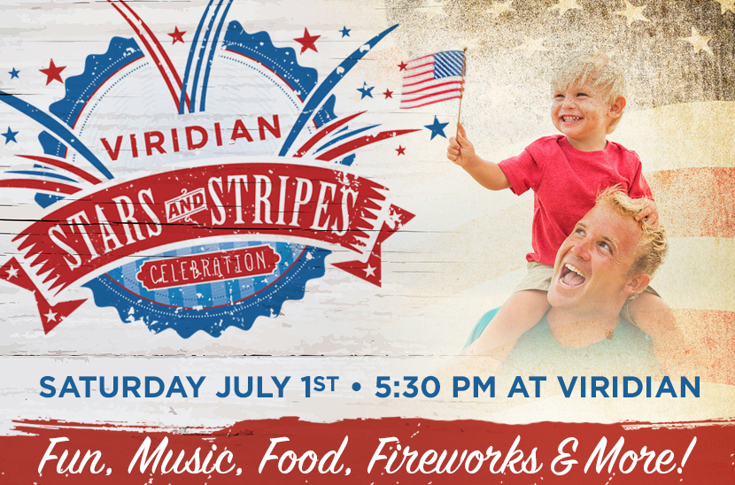 Viridian Stars and Stripes Celebration near Arlington, TX, new homes.