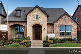 David Weekley Model Home in Arlington, TX, new home community.
