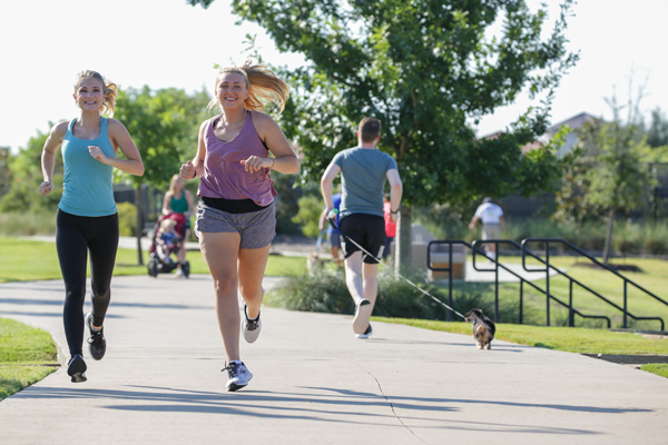 There are many trails to enjoy running or biking in Viridian.