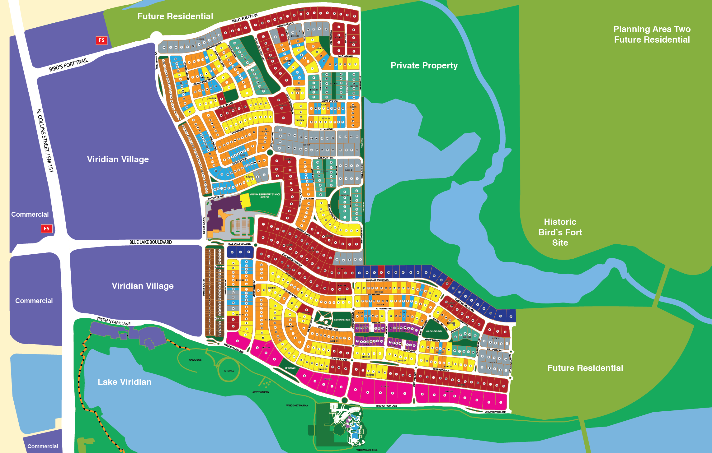 Community Map New Homes near Grand Prairie Viridian DFW